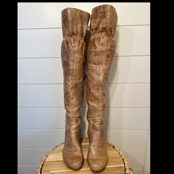 NEW Born Handcrafted Footwear Knee High Leather Boots 6.5 - Picture 3 of 4